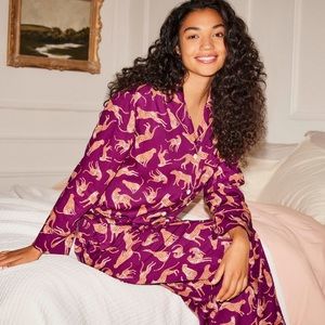 LOVE & LORE TAILOR PAJAMA SET - CHEETAH TOSS BNWT